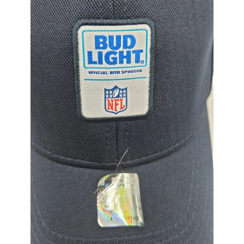 Bud Light NFL Navy Blue Baseball Cap‎ Official Beer Sponsor Hat